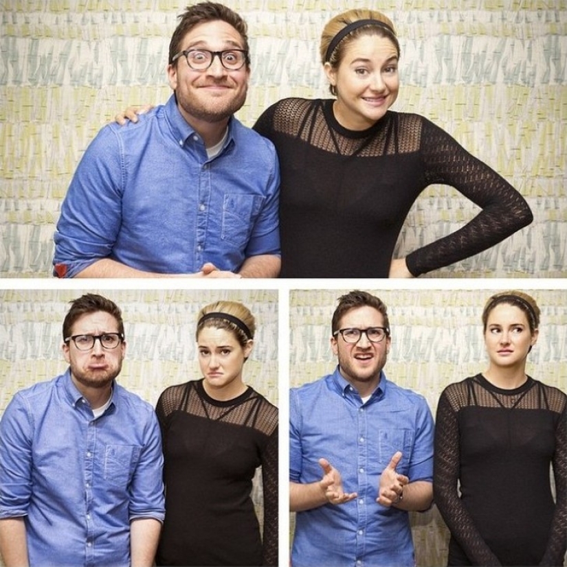 The stars represent joy, sadness and bewilderment. Some people do it well