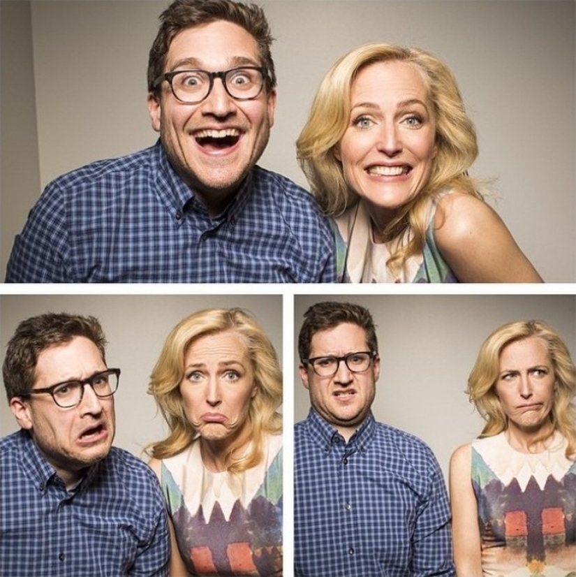 The stars represent joy, sadness and bewilderment. Some people do it well