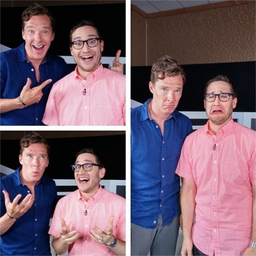 The stars represent joy, sadness and bewilderment. Some people do it well