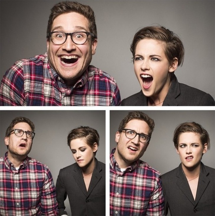 The stars represent joy, sadness and bewilderment. Some people do it well