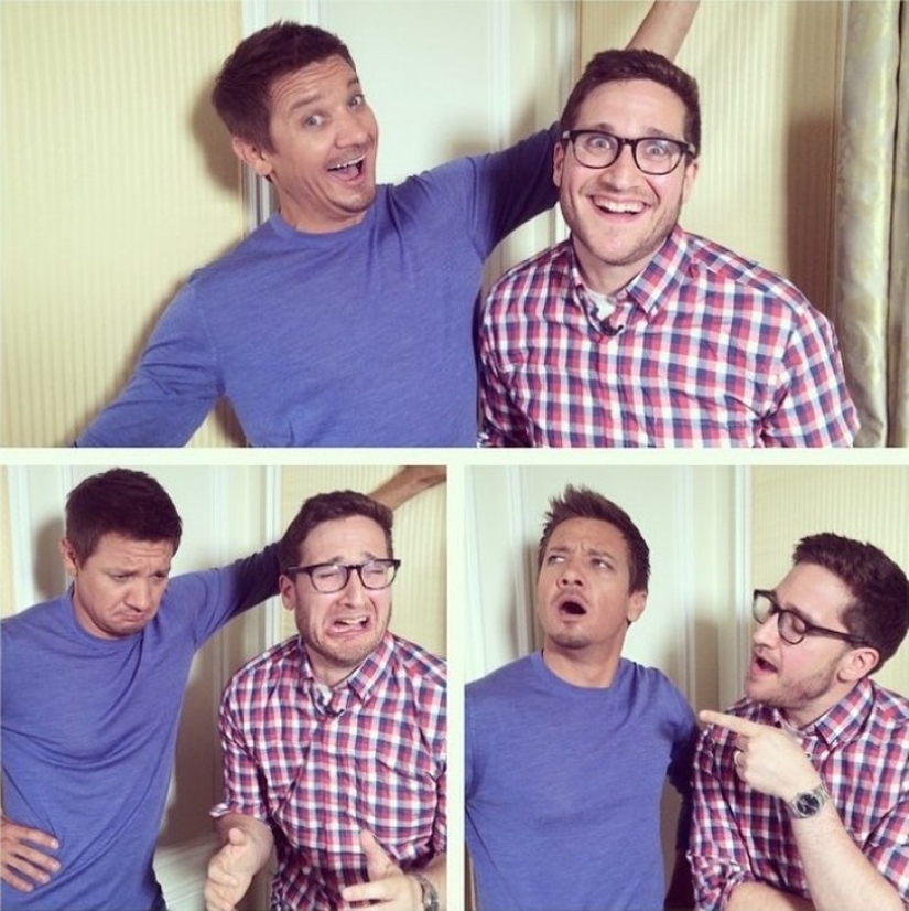 The stars represent joy, sadness and bewilderment. Some people do it well