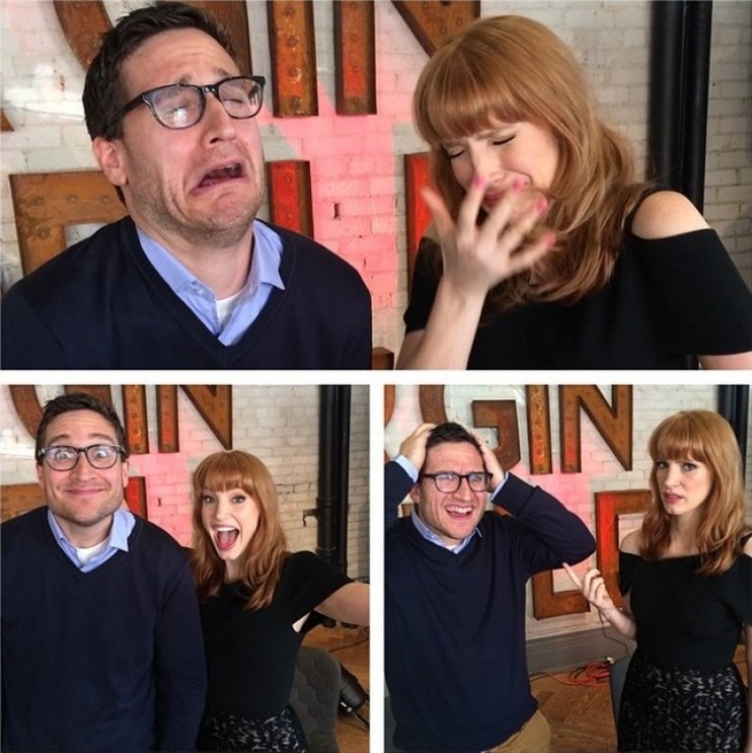 The stars represent joy, sadness and bewilderment. Some people do it well