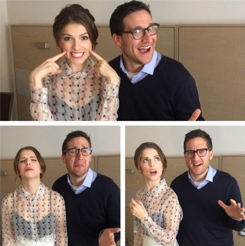 The stars represent joy, sadness and bewilderment. Some people do it well