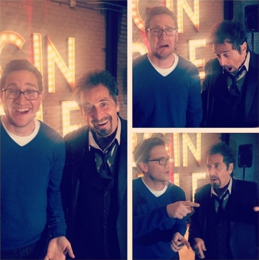 The stars represent joy, sadness and bewilderment. Some people do it well