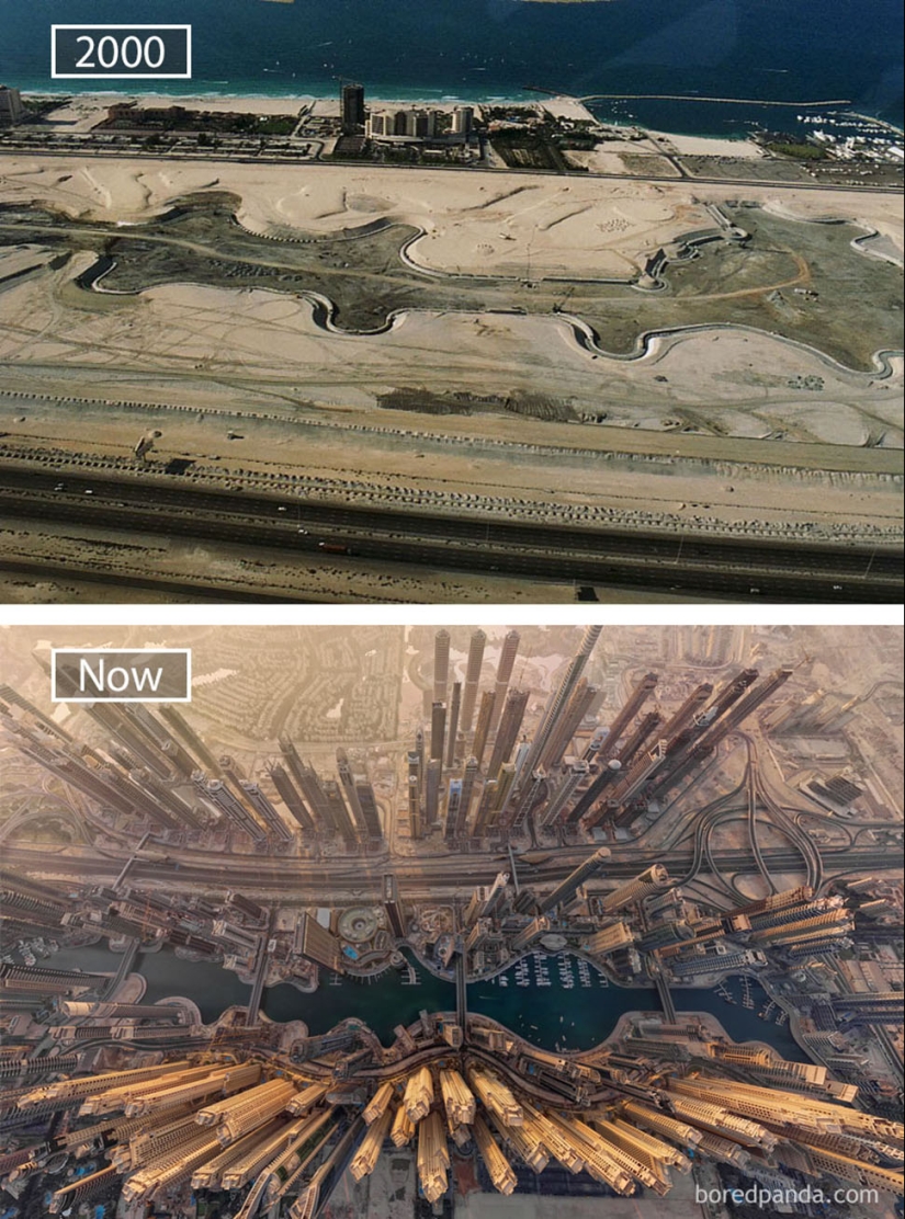 The Wind of change: Famous cities from the same perspective in the past and present The Wind of change: Famous cities from the same perspective in the past and present