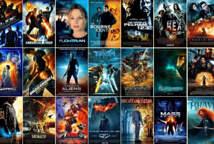 There is only 13 types of posters of modern films, and here they are There is only 13 types of posters of modern films, and here they are
