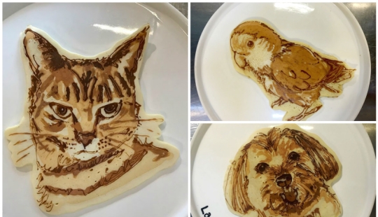 These are pancakes! Mimic masterpieces of the Japanese chef