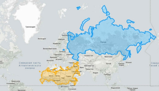 These maps will allow you to see the real size of the countries of the world