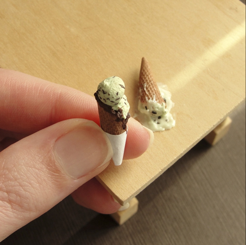 These Mini clay sculptures Look So much like real food that It Makes Your Mouth Water