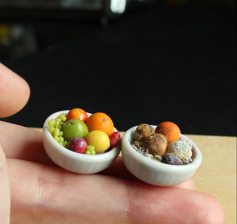 These Mini clay sculptures Look So much like real food that It Makes Your Mouth Water