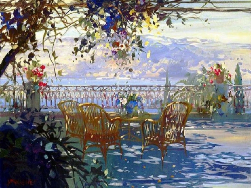 This artist paints pictures with sunbeams This artist paints pictures with sunbeams