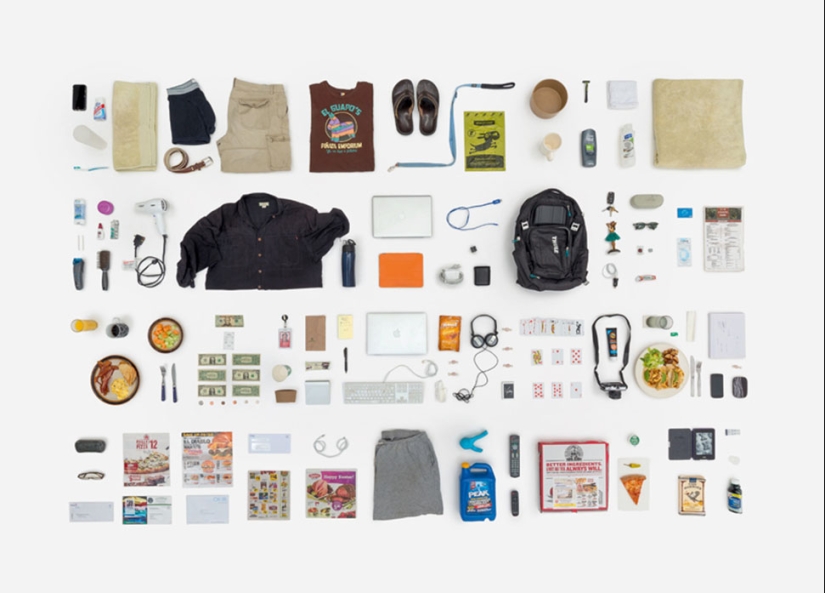 Todo lo que tocamos en un día, o Lo que nos pueden decir las cosas cotidianas de un individuo