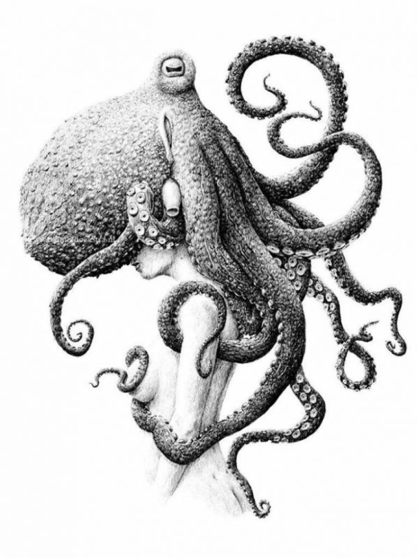 "Trucos de mi mente": El artista holandés Redmer Hoekstra y sus dibujos espeluznantes y extraños