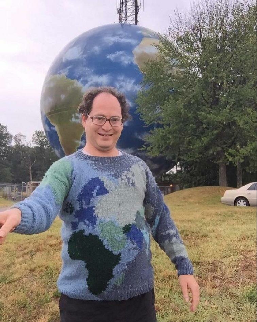 Turismo cálido: un americano teje suéteres con vistas Turismo cálido: un americano teje suéteres con vistas