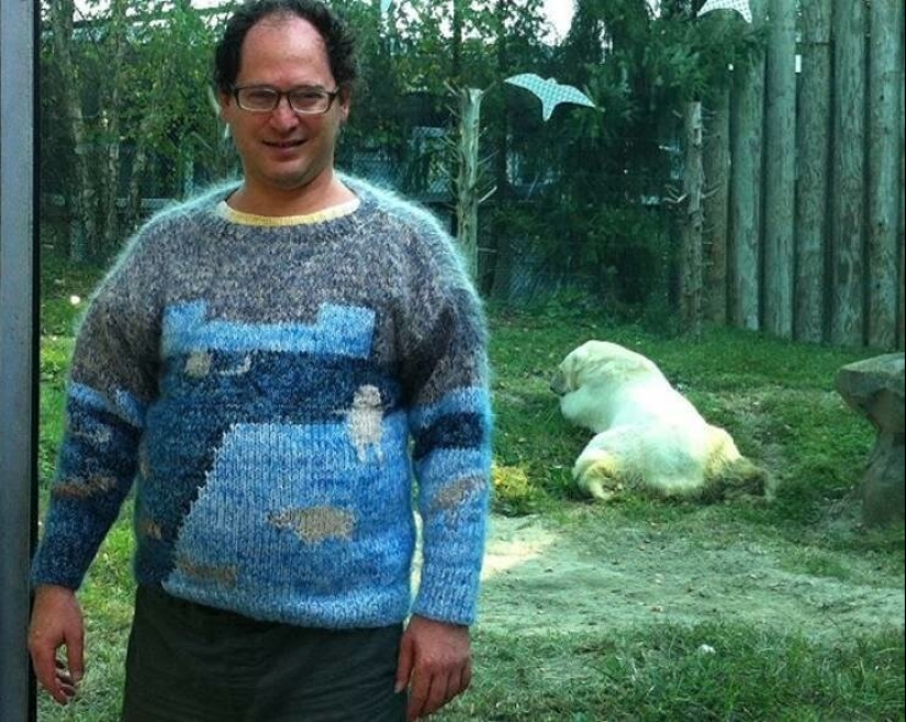 Turismo cálido: un americano teje suéteres con vistas Turismo cálido: un americano teje suéteres con vistas