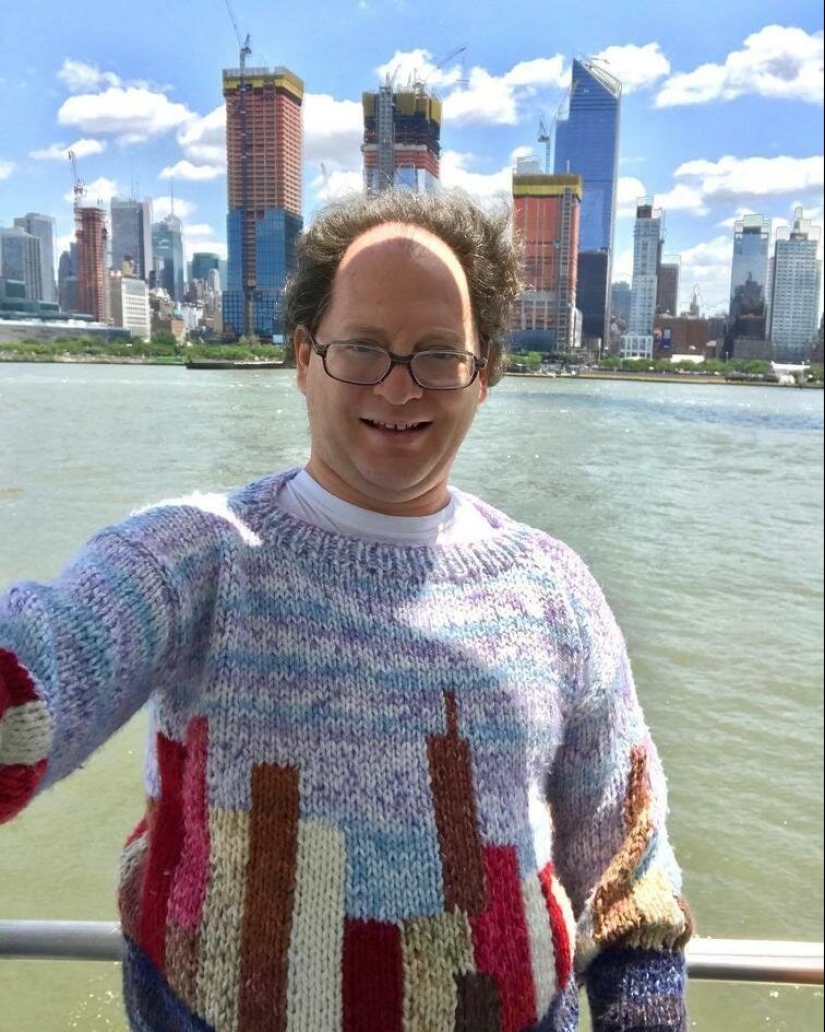 Turismo cálido: un americano teje suéteres con vistas Turismo cálido: un americano teje suéteres con vistas