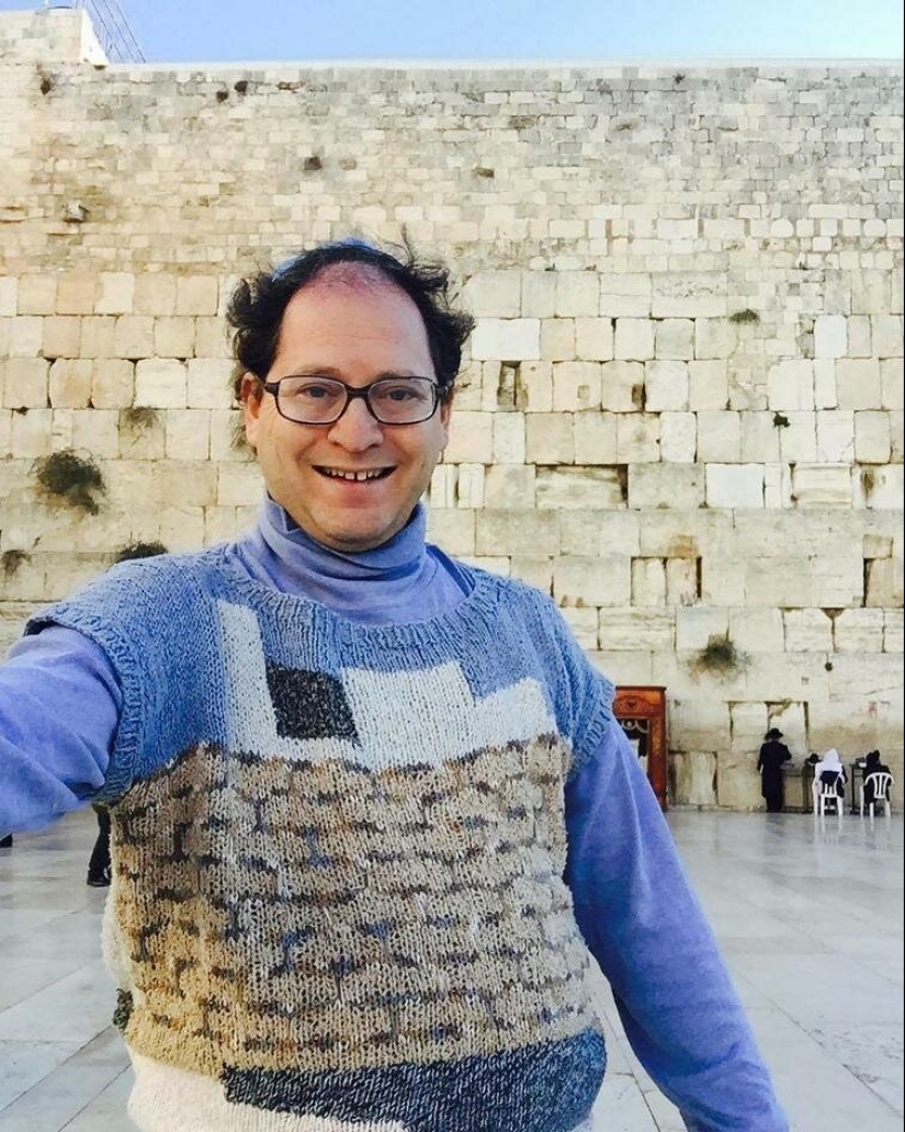 Turismo cálido: un americano teje suéteres con vistas Turismo cálido: un americano teje suéteres con vistas