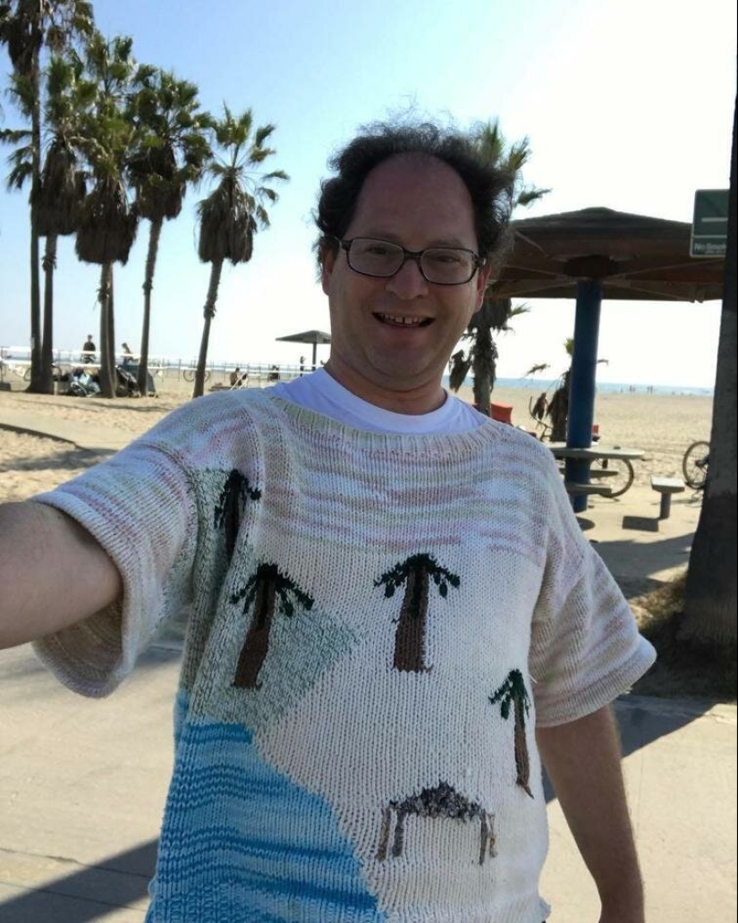 Turismo cálido: un americano teje suéteres con vistas Turismo cálido: un americano teje suéteres con vistas