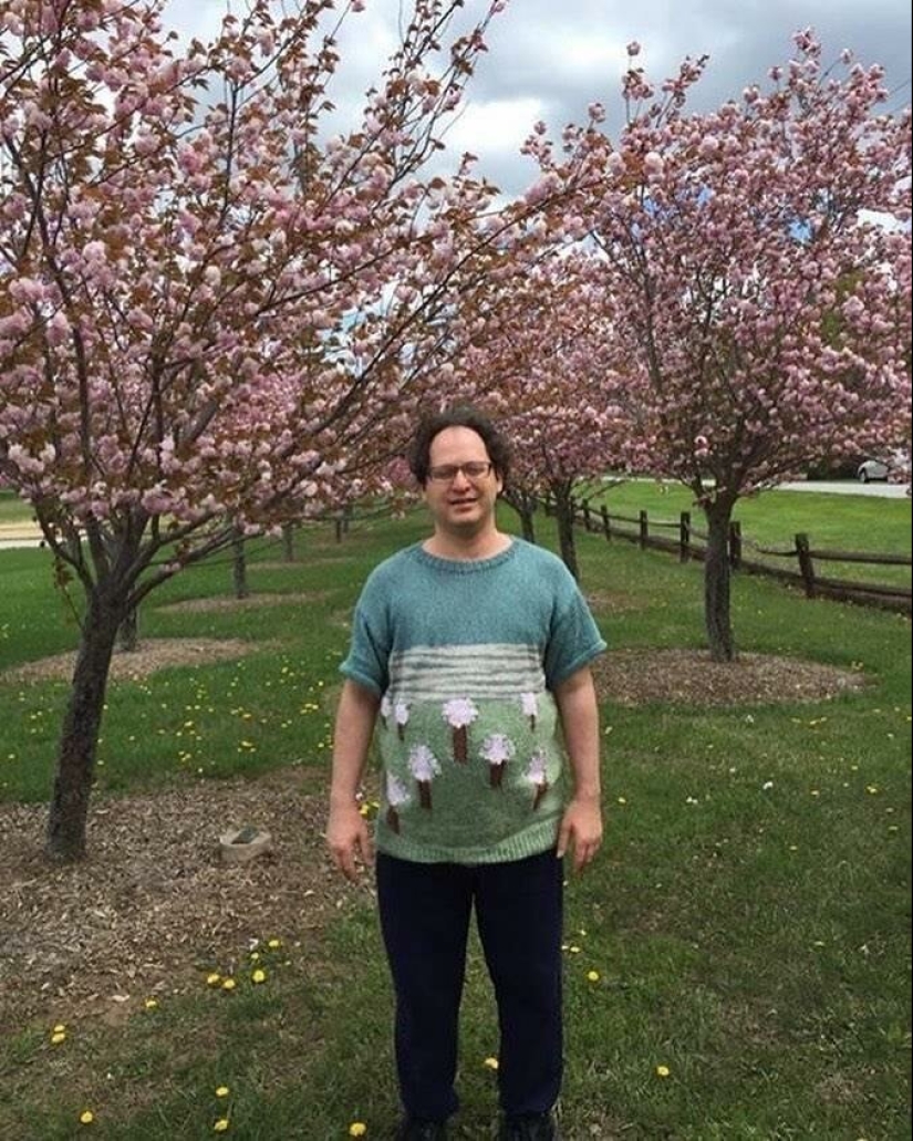 Turismo cálido: un americano teje suéteres con vistas Turismo cálido: un americano teje suéteres con vistas