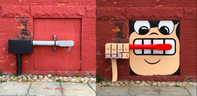 Un artista de Nueva York sabe tocar un nocturno en una flauta de desagüe Un artista de Nueva York sabe tocar un nocturno en una flauta de desagüe