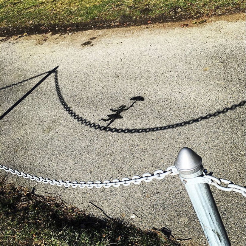 Un artista de Nueva York sabe tocar un nocturno en una flauta de desagüe Un artista de Nueva York sabe tocar un nocturno en una flauta de desagüe