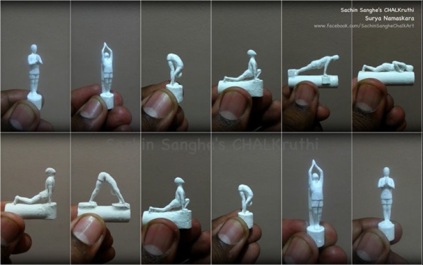 Un chico de la India talla increíbles esculturas diminutas de pequeños lápices de colores Un chico de la India talla increíbles esculturas diminutas de pequeños lápices de colores