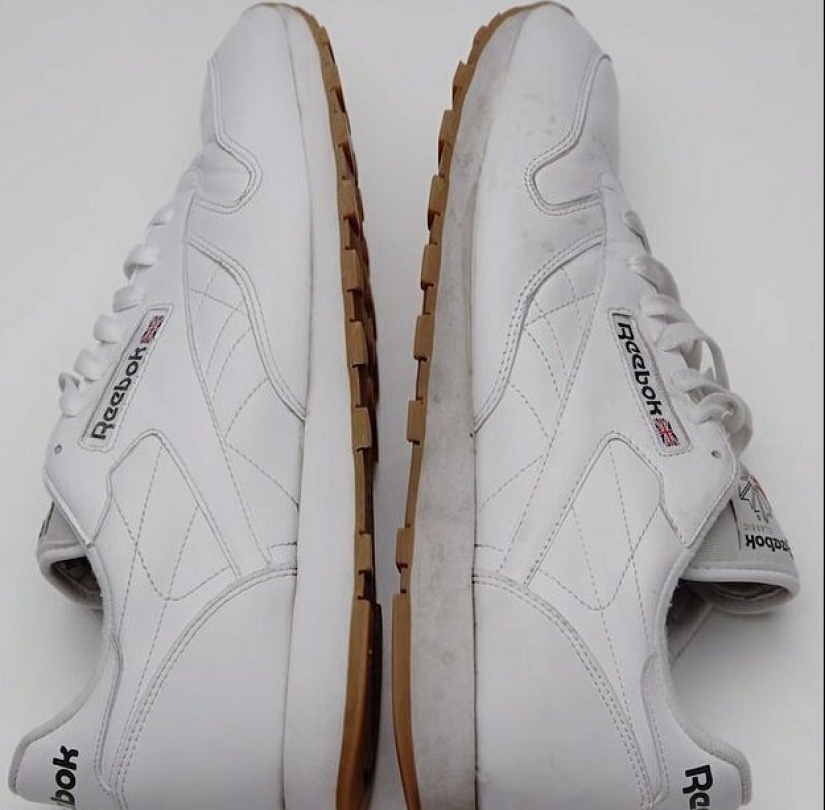 Una manera fácil de restaurar las zapatillas a su blancura anterior en cuestión de minutos