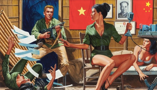 Una mezcla de espías, bellezas, nazis y héroes en impresionantes ilustraciones de Mort Kunstler