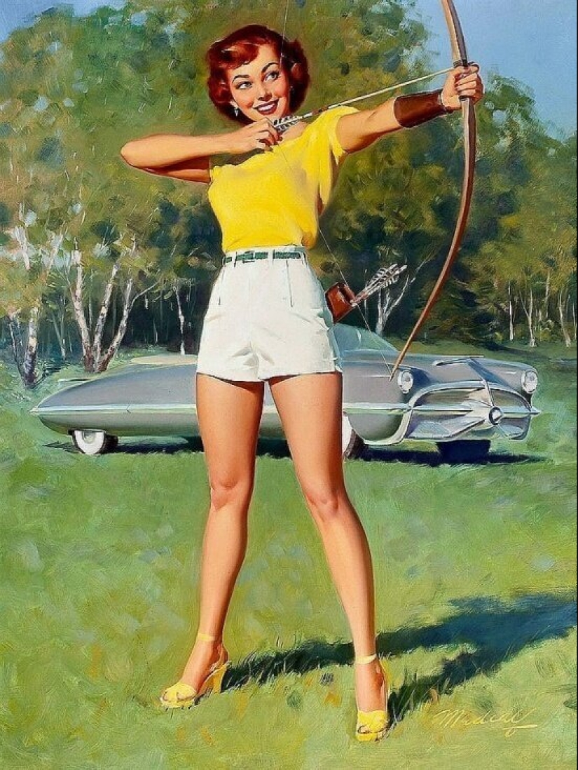 Una pin-up americana sólida de Bill Madcalf
