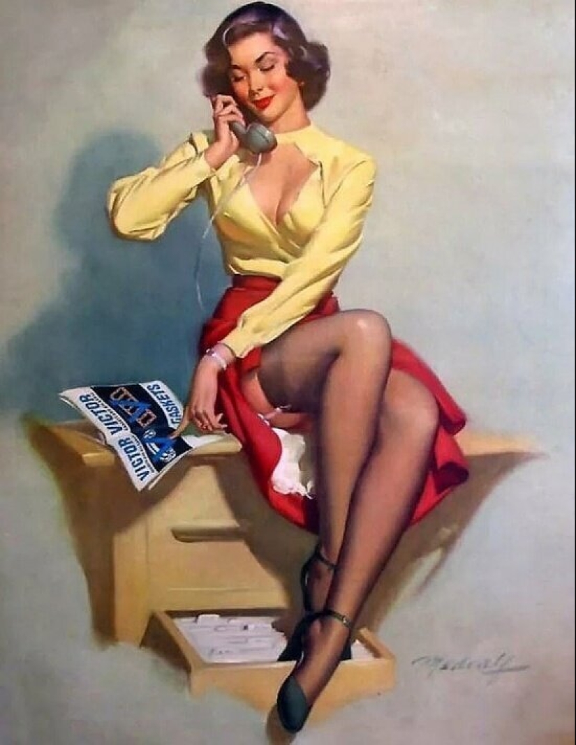 Una pin-up americana sólida de Bill Madcalf