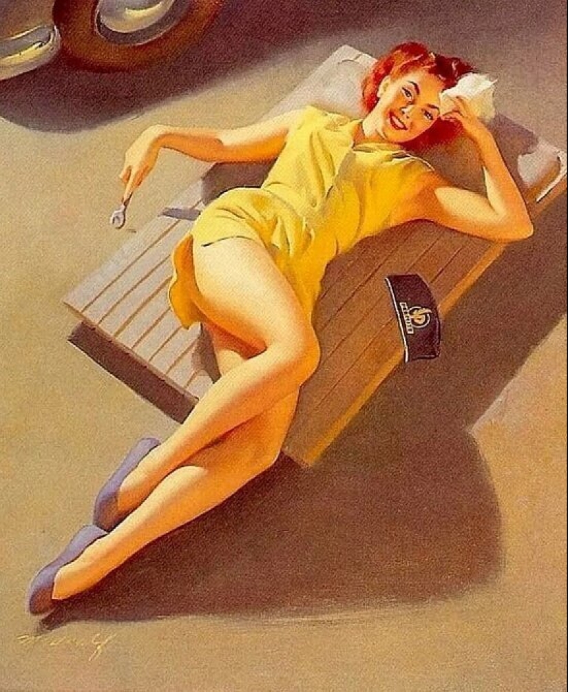 Una pin-up americana sólida de Bill Madcalf
