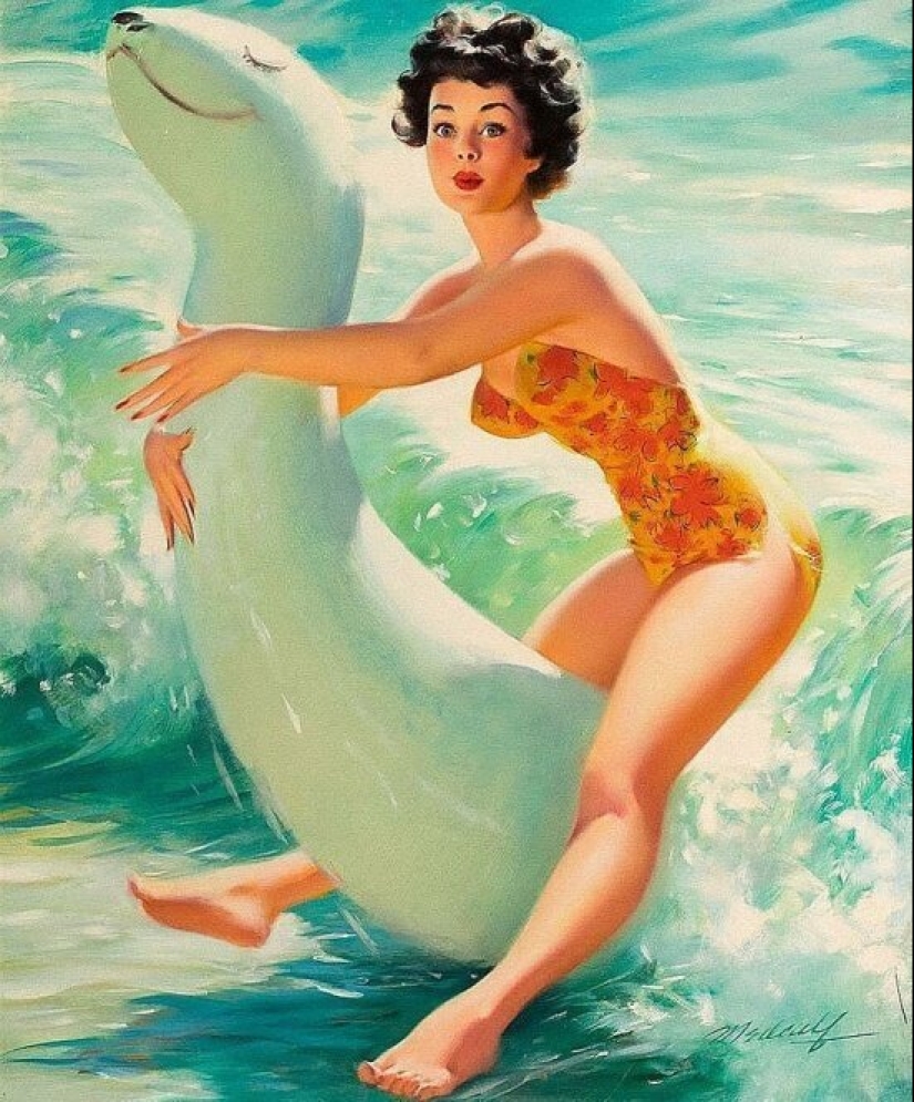 Una pin-up americana sólida de Bill Madcalf