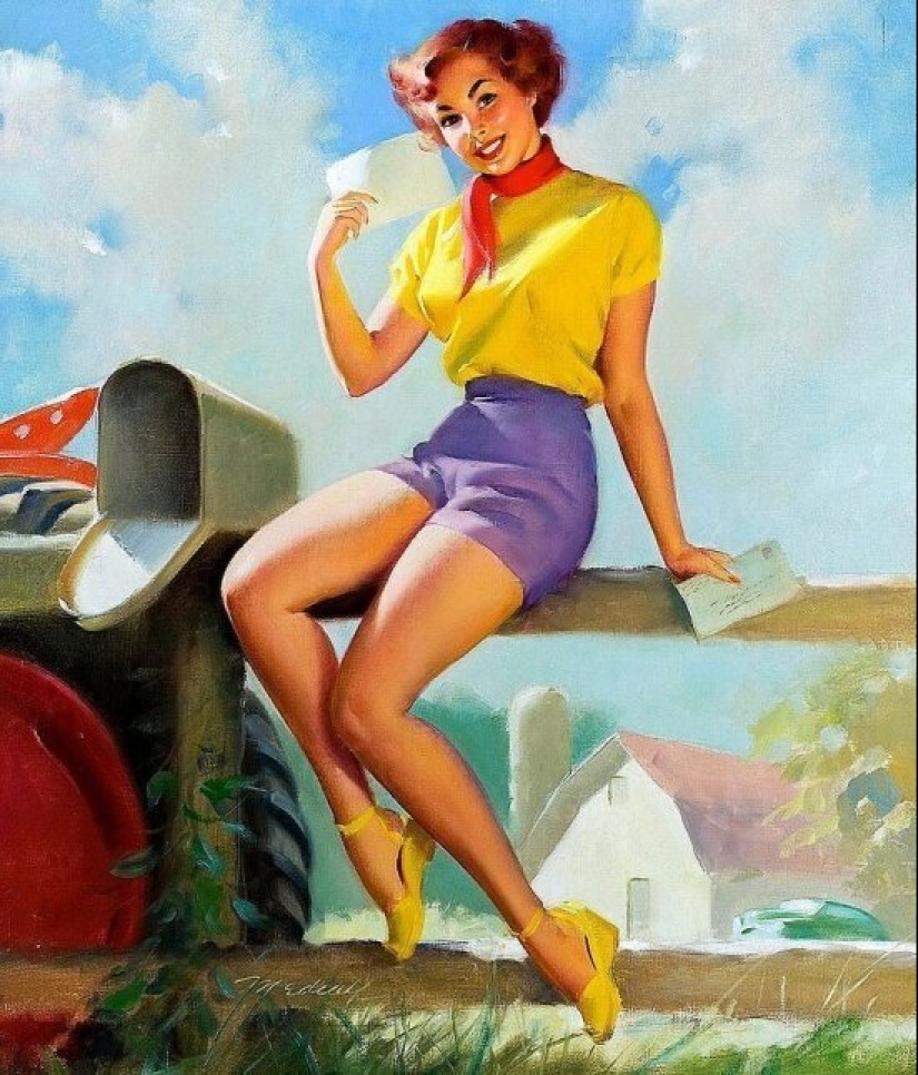 Una pin-up americana sólida de Bill Madcalf