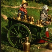 Unique hand-painted photos from the 1890s