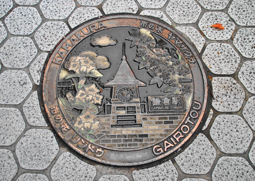 Unusual street art: manholes from Japan