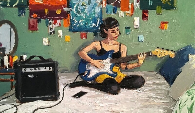 "Vida en la ciudad": Excelentes pinturas al óleo modernas de Vincent Jarrano