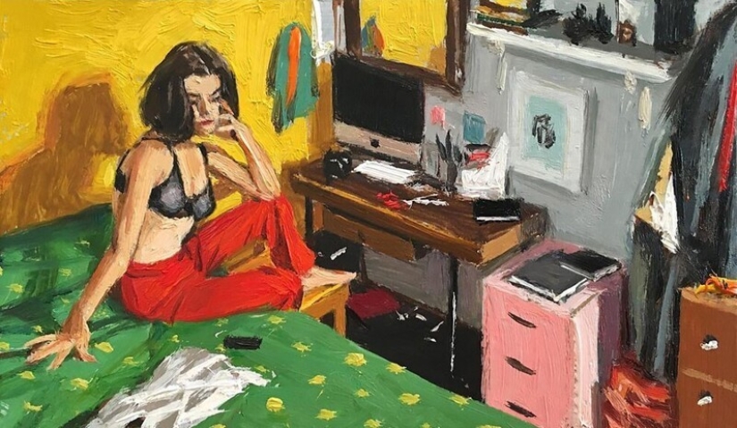 "Vida en la ciudad": Excelentes pinturas al óleo modernas de Vincent Jarrano