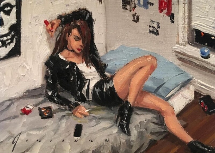 "Vida en la ciudad": Excelentes pinturas al óleo modernas de Vincent Jarrano