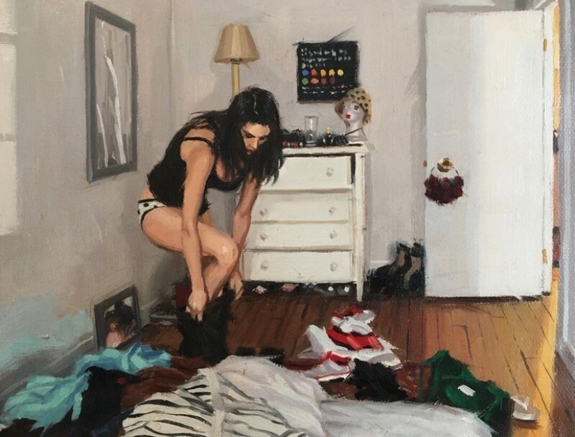 "Vida en la ciudad": Excelentes pinturas al óleo modernas de Vincent Jarrano