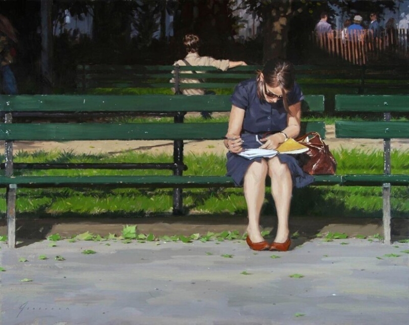 "Vida en la ciudad": Excelentes pinturas al óleo modernas de Vincent Jarrano