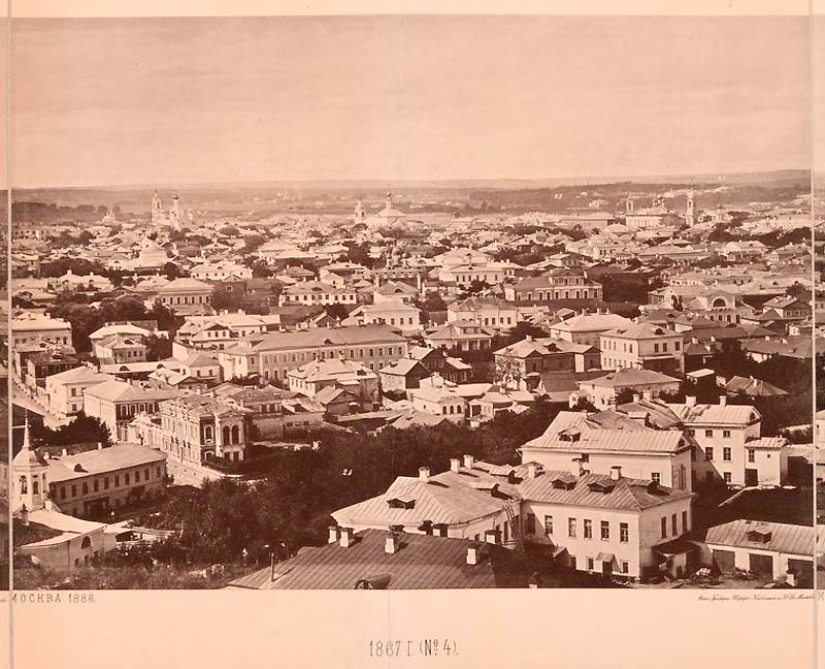View from the Cathedral of Christ the Saviour: what Moscow looked like in 1867 View from the Cathedral of Christ the Saviour: what Moscow looked like in 1867