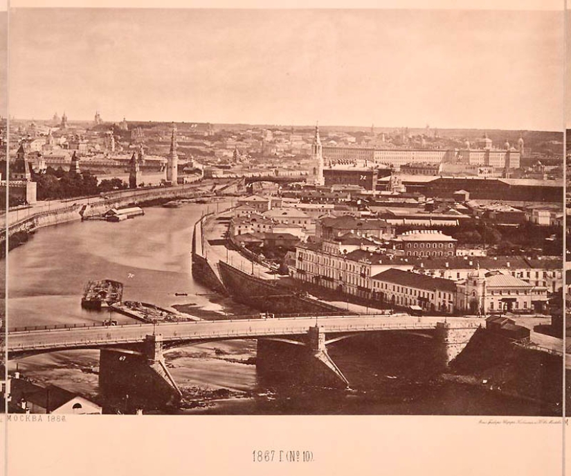 View from the Cathedral of Christ the Saviour: what Moscow looked like in 1867 View from the Cathedral of Christ the Saviour: what Moscow looked like in 1867