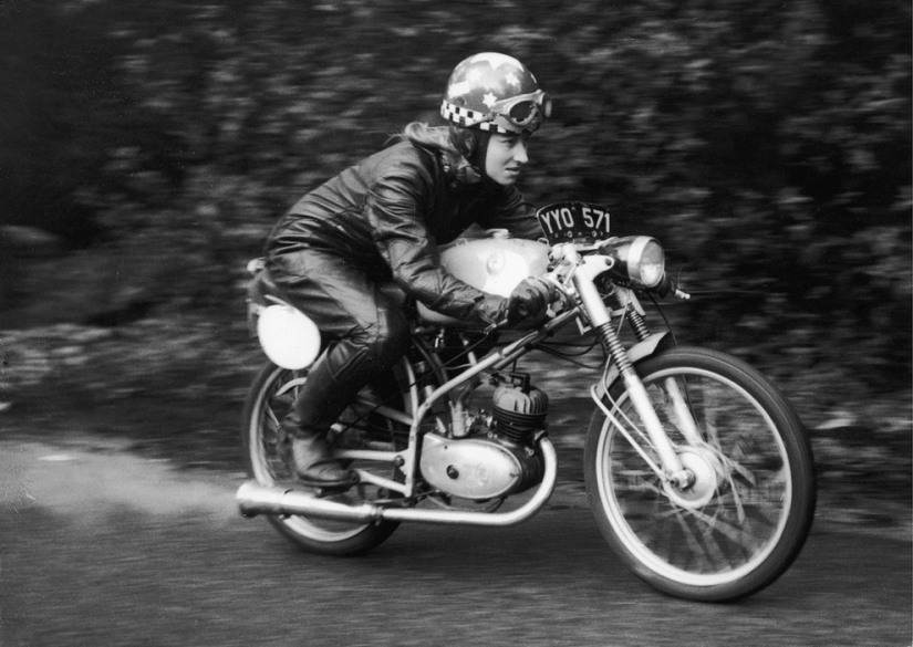 Vintage photos of cool girls on motorcycles