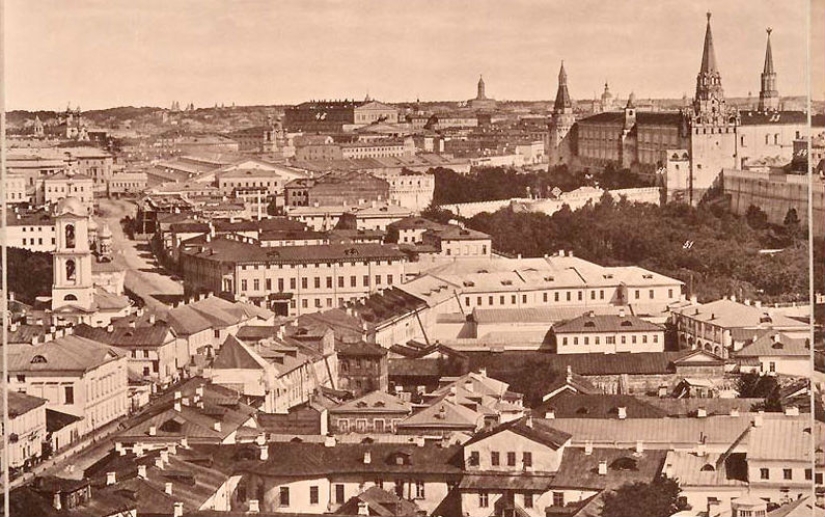Vista desde la Catedral de Cristo Salvador: cómo era Moscú en 1867