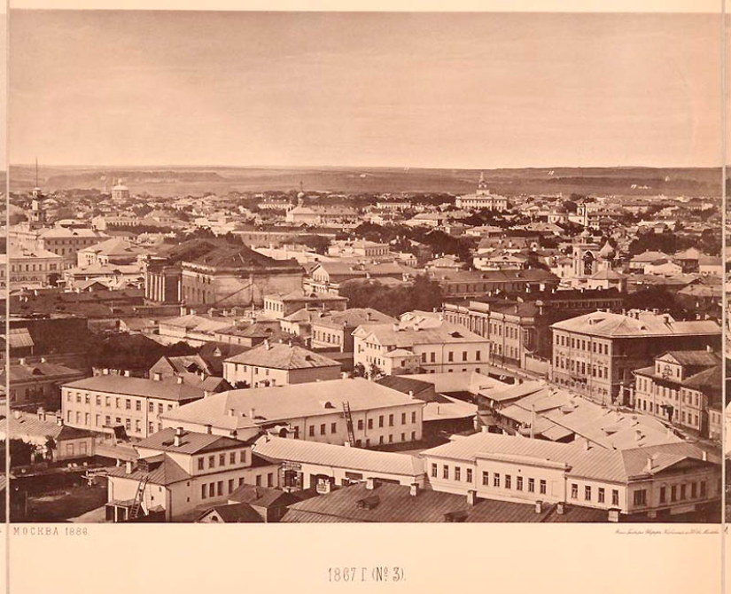 Vista desde la Catedral de Cristo Salvador: cómo era Moscú en 1867