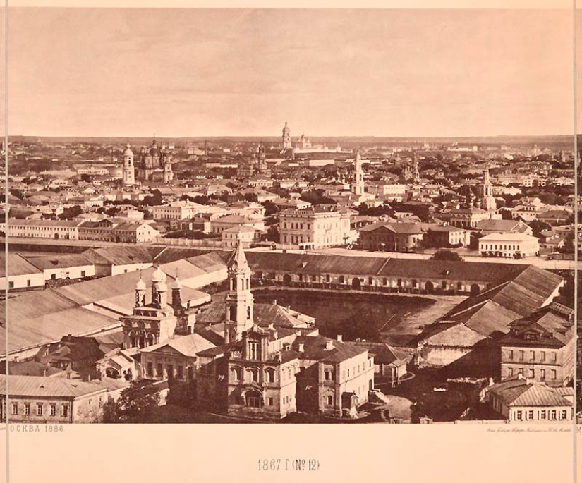 Vista desde la Catedral de Cristo Salvador: cómo era Moscú en 1867