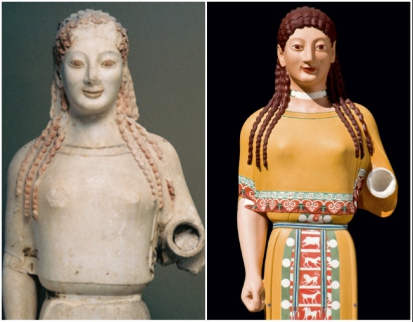 What ancient Greek sculptures actually looked like What ancient Greek sculptures actually looked like
