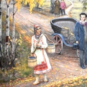 What ended Pushkin's secret affair with the 19-year-old serf Kalashnikova