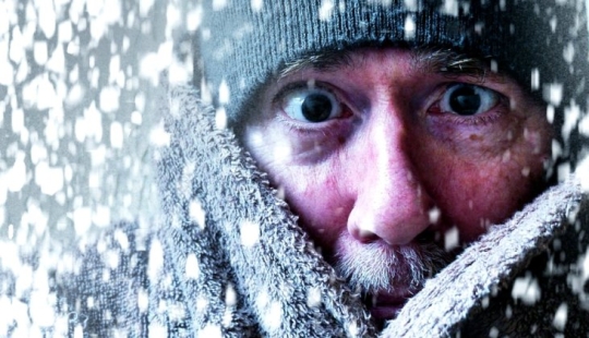 What happens to a person who fell asleep in the cold