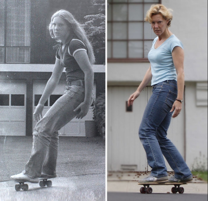 What has grown, has grown — the 19 best attempts to reproduce children's photos